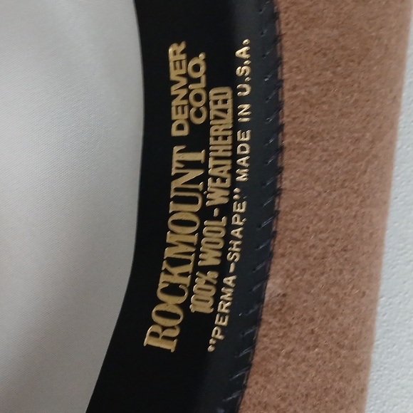 Rockmount Ranch Wear - 100% Wool - Brown Cowboy/Western Hat - 7 1/8 - Picture 8 of 12